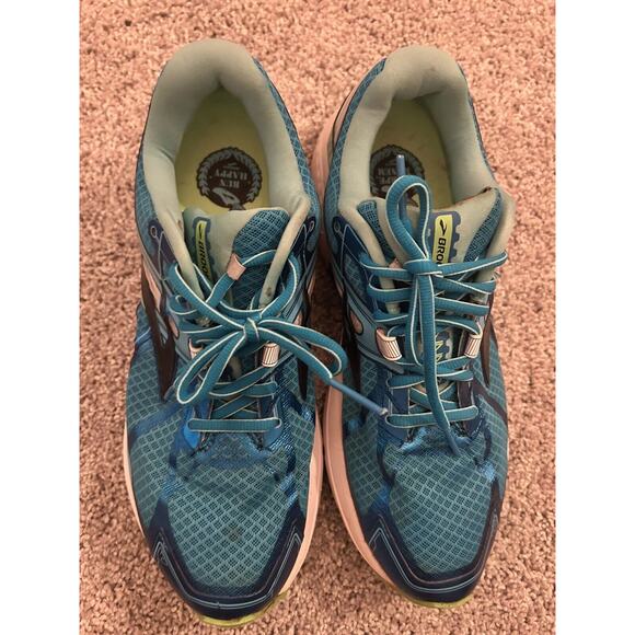 Brooks Ravenna 7 R7 Running Shoes Athletic Sneakers Blue Green Women's Size 11 - Picture 4 of 12